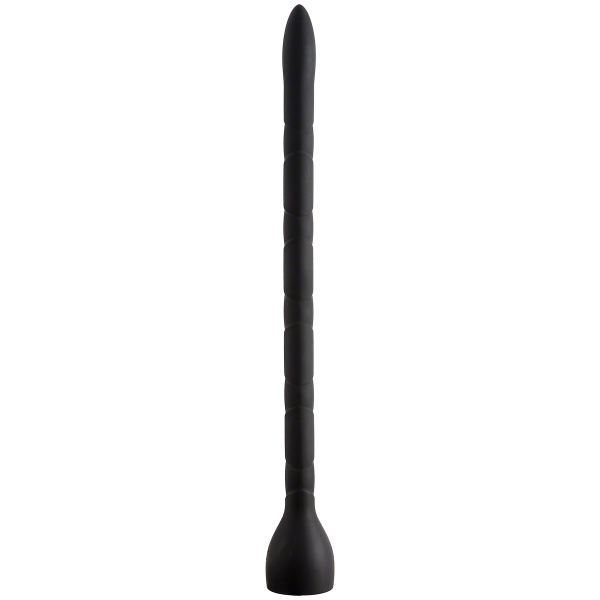 Kink In Deep Premium Silicone Anal Snake Black - Click Image to Close