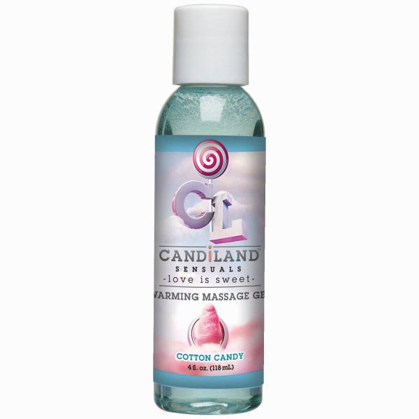 Candiland Warming Massage Gel Cotton Candy 4oz - Click Image to Close
