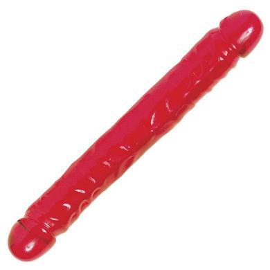 Vivid Essentials Mercedez 12" Double Dong - Red - Click Image to Close