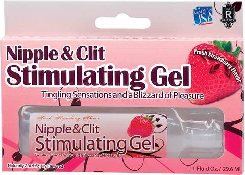 Nipple and Clit Stimulating Gel Strawberry - Click Image to Close