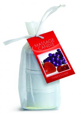 Candle 3 Pack Edible Cherry, Grape, Strawberry - Click Image to Close
