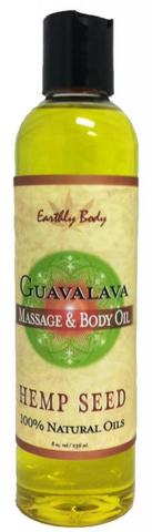 Massage Oil Guavalava 8 Oz
