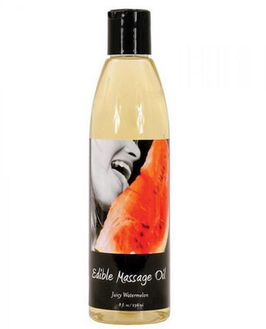 Massage Oil Edible Watermelon 8Oz - Click Image to Close