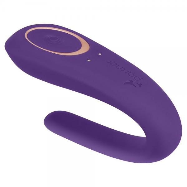 Partner Couples U-Shaped Vibrator Purple - Click Image to Close