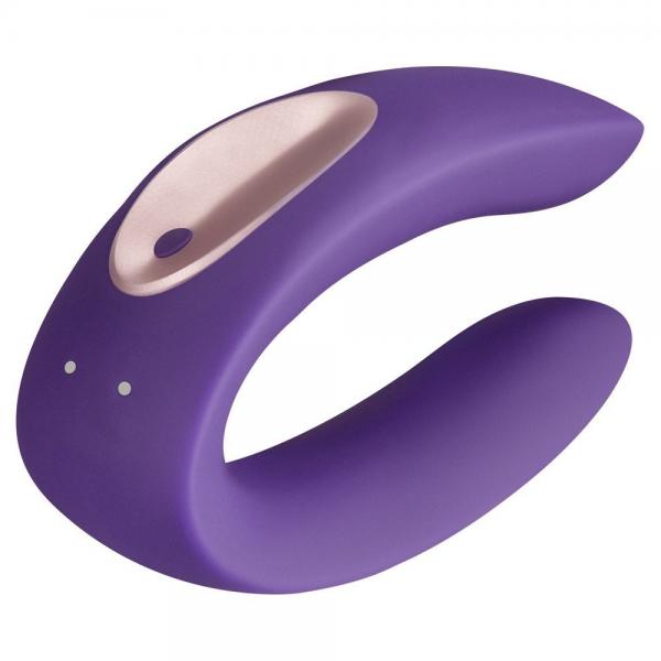 Partner Plus Couples U-Shaped Vibrator Purple - Click Image to Close