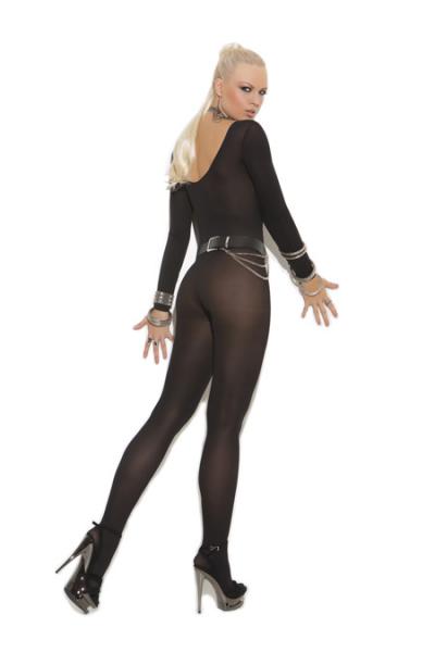 Sheer Long Sleeve Body Stocking Queen - Click Image to Close