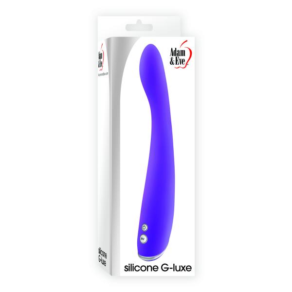 Adam & Eve Silicone G Luxe Vibrator - Purple - Click Image to Close