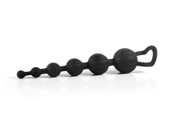 Silicone Butt Beads Black - Click Image to Close