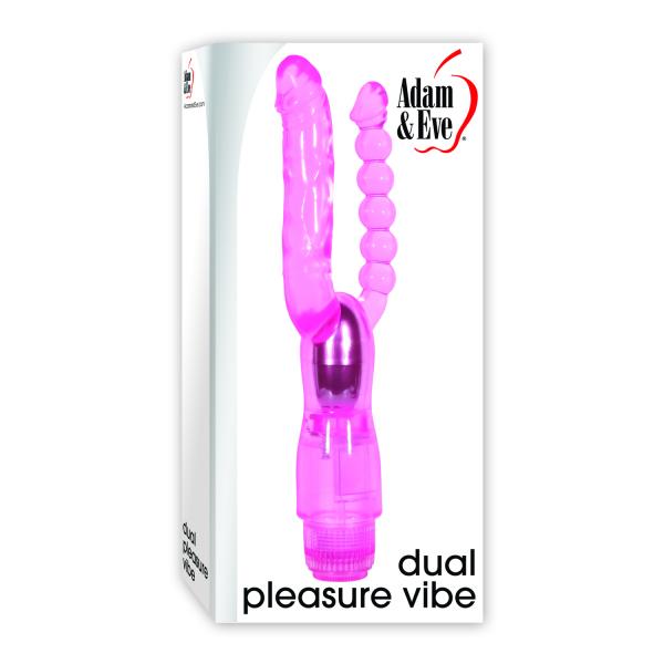 Adam & Eve Dual Pleasure Vibe Pink - Click Image to Close