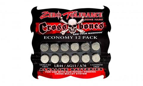 Crossbones 12 Pack Lr44 Battery - Click Image to Close