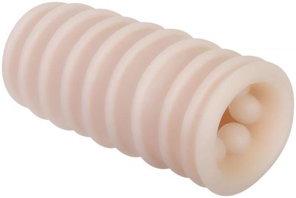Threesomes Reversible Stroker Beige - Click Image to Close