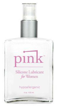 Pink Silicone Lube For Ladies-4Oz - Click Image to Close