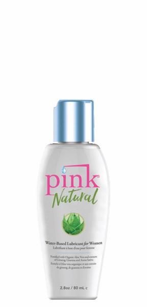 Pink Natural Water Based Lubricant 2.8oz - Click Image to Close