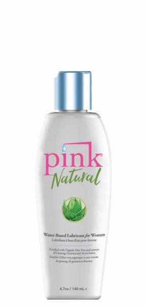 Pink Natural Water Based Lubricant 4.7oz - Click Image to Close