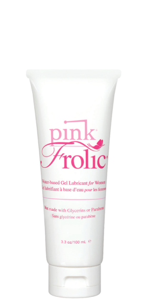 Pink Frolic Water Based Gel Lubricant for Women 3.3oz Tube - Click Image to Close