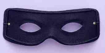 Masked Man Black - Click Image to Close