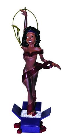 Erotic Tree Ornament Black Woman - Click Image to Close