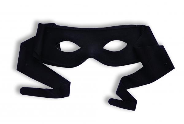Masked Man with Ties Black O/S - Click Image to Close