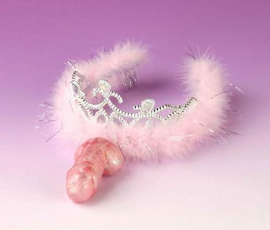 Bachelorette Wiggly Penis Tiara - Click Image to Close