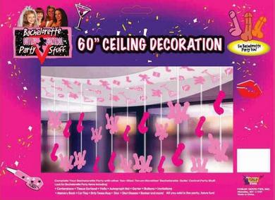 Bachelorette 60in Penis Ceiling Decor - Click Image to Close