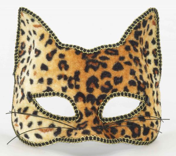 Venetian Half Mask Cat O/S - Click Image to Close