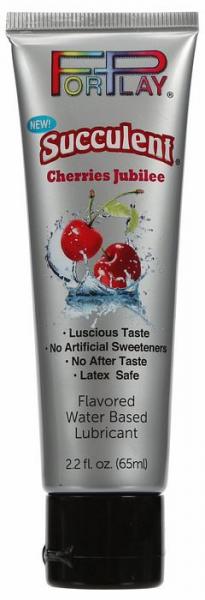 Forplay Succulents Lube Tube Cherries Jubilee 2.2oz - Click Image to Close