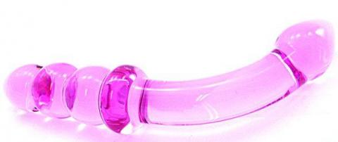 Dildo Boro Glass G Spot Pink - Click Image to Close