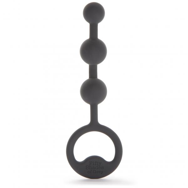 Carnal Bliss Silicone Pleasure Beads Black - Click Image to Close