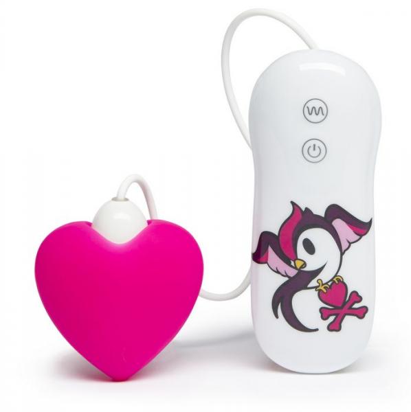Tokidoki 7 Function Silicone Pink Heart Clitoral Vibrator - Click Image to Close