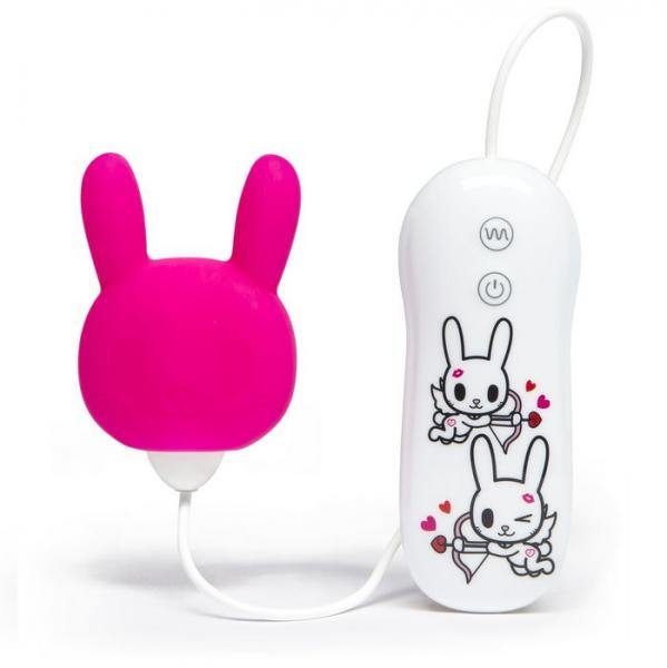 Tokidoki 7 Function Silicone Pink Bunny Clitoral Vibrator - Click Image to Close