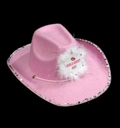 Cowboy Hat Girls Night Out Pink - Click Image to Close