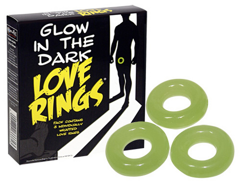 Glow In The Dark Love Ring - Click Image to Close