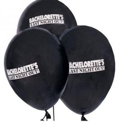 Bachelorette Black Balloons - Click Image to Close