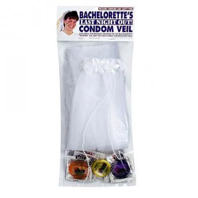 Bachelorette Condom Veil - Click Image to Close