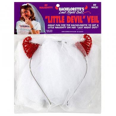 Bachelorette Little Devil Veil - Click Image to Close