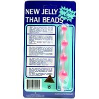 Jelly Thai Beads Pink - Click Image to Close