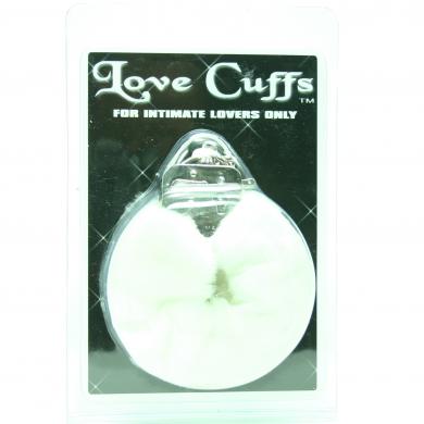 Love Cuffs Plush White - Click Image to Close