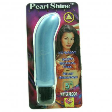 Pearl Shine 5in G-Spot Blue - Click Image to Close