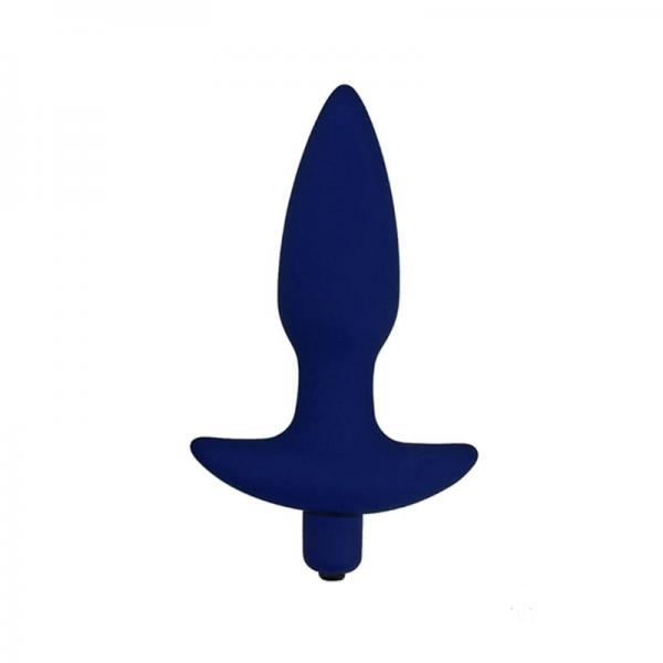 Corked 2 Vibrating Medium Butt Plug Blue - Click Image to Close