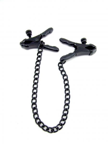 H2H Nipple Clamps Plier with Chain Black - Click Image to Close