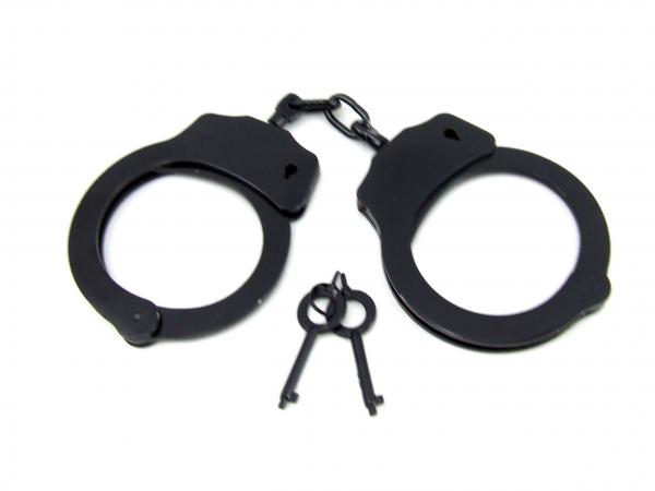 H2H Handcuffs Double Locking Black - Click Image to Close