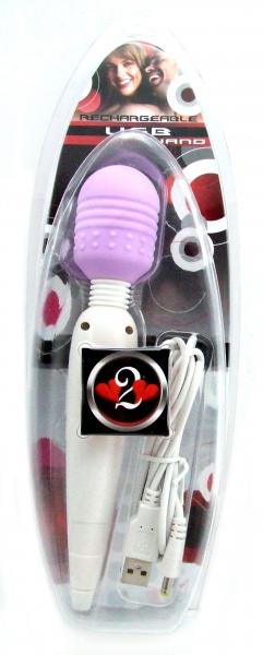 H2h Wand Usb Rechargable Lavender - Click Image to Close
