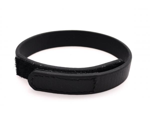 C Ring Biothane Velcro Black