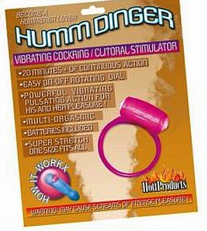 Humm Dinger Penis Ring Purple - Click Image to Close