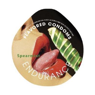 Endurance Flavored 3Pk Condoms-Spearmint - Click Image to Close