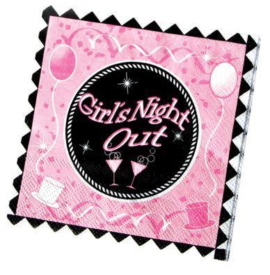 Girls Night Out Party Napkins 10in - Click Image to Close