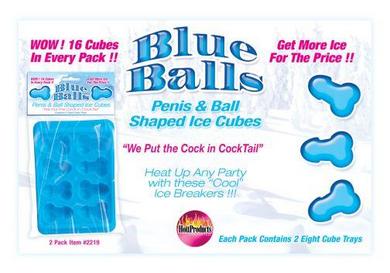 Blue Balls Penis Ice Cube Tray - Click Image to Close