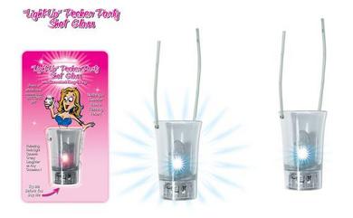 Light Up Pecker Party Shot Glass - Click Image to Close