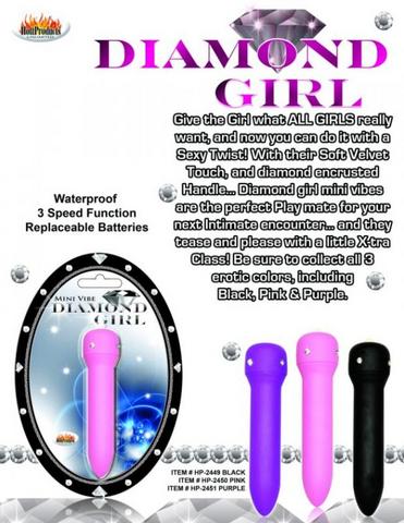 Diamond Girl Mini Vibe 3 Speed Pink