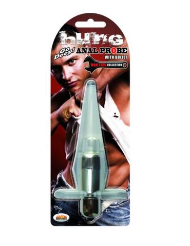 Hung Man Tools Anal Probe W/Bullet Clear - Click Image to Close
